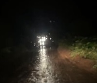 À noite o perigo ainda é maior, pois a iluminação é somente a dos veículos